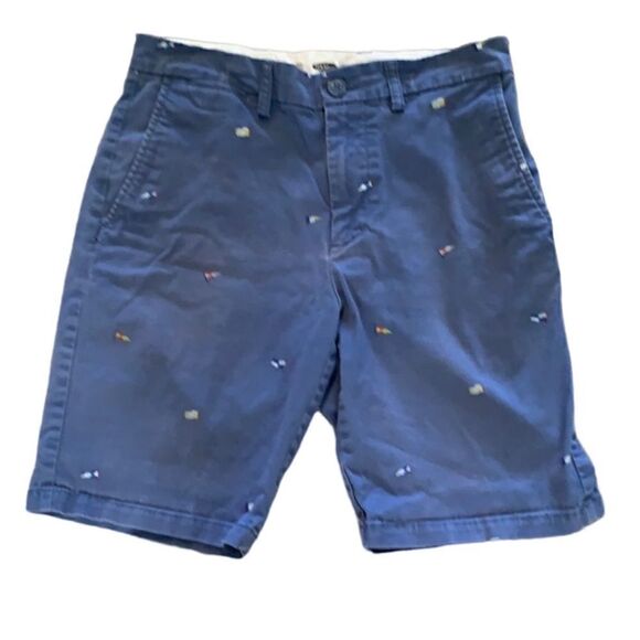 3/$30 Old Navy Blue Flag Chino Shorts Men’s 29 Perfect for July 4th Festivities! - Picture 1 of 4